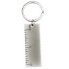 Ruler Shaped Keyrings Silver